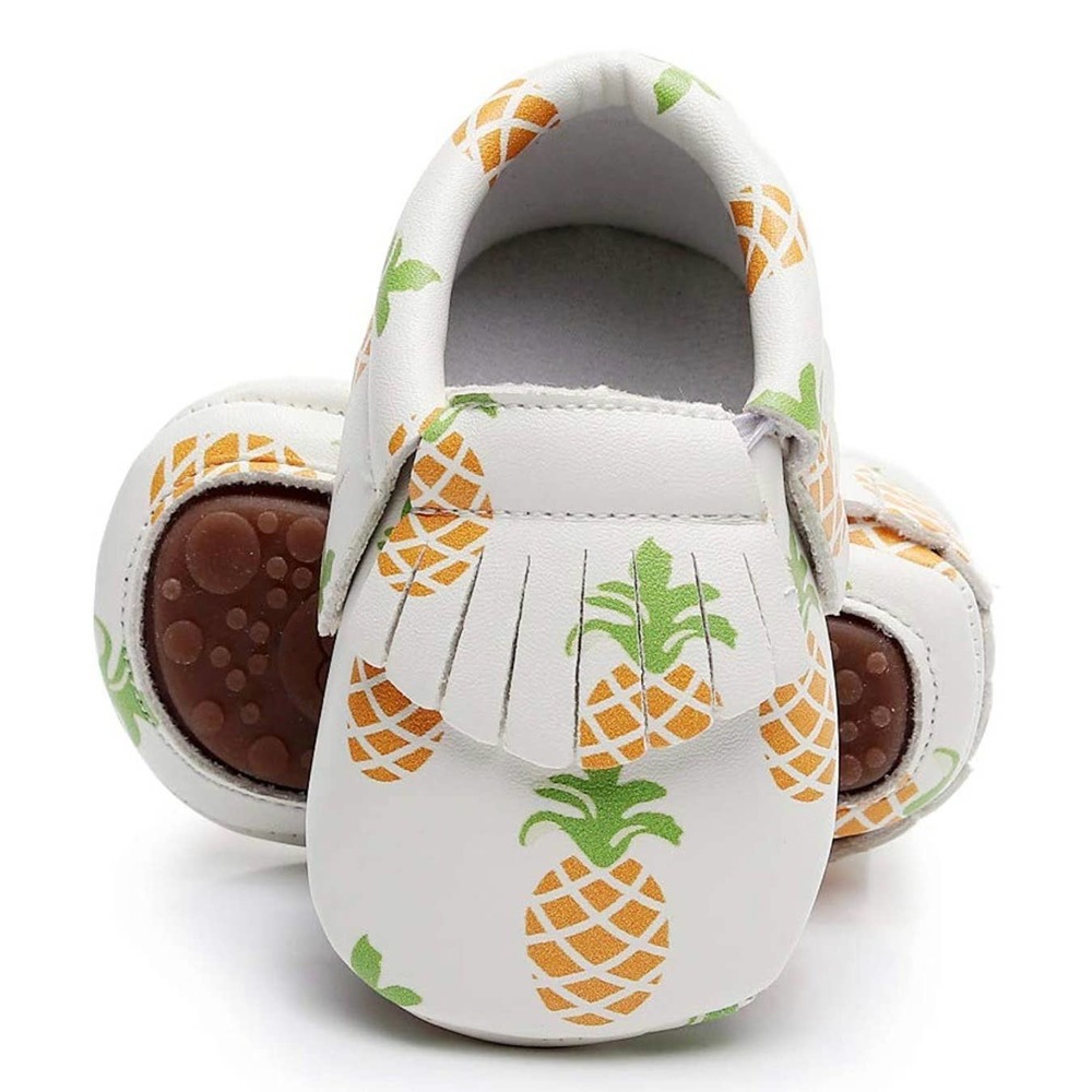 Vegan Baby Girls Fringes Nonskid Shoes Pineapple 12-18 Months